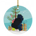 Norfolk Black Turkey Christmas Ceramic Ornament Christmas Tree Hanging Decorations for Home Christmas Holiday, Party, Gift, 3 in, Multicolor