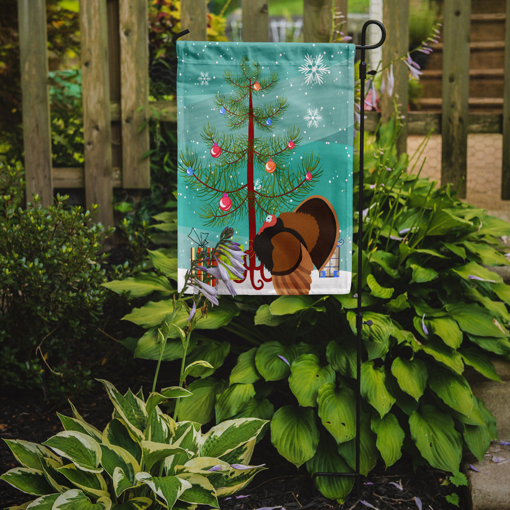 Bronze Turkey Christmas Garden Flag Mailbox Decorative Yard Banner Outside Patio Artwork for Flower Beds, Garden Size, Multicolor
