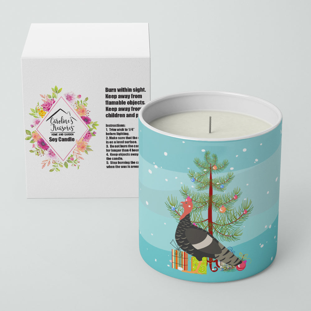 Marragansett Turkey Christmas Decorative Soy Candle Nature Soy Wax Essential Oil Home Decor Ideal for Bedroom Kitchen Bath Office Gift, 10 oz