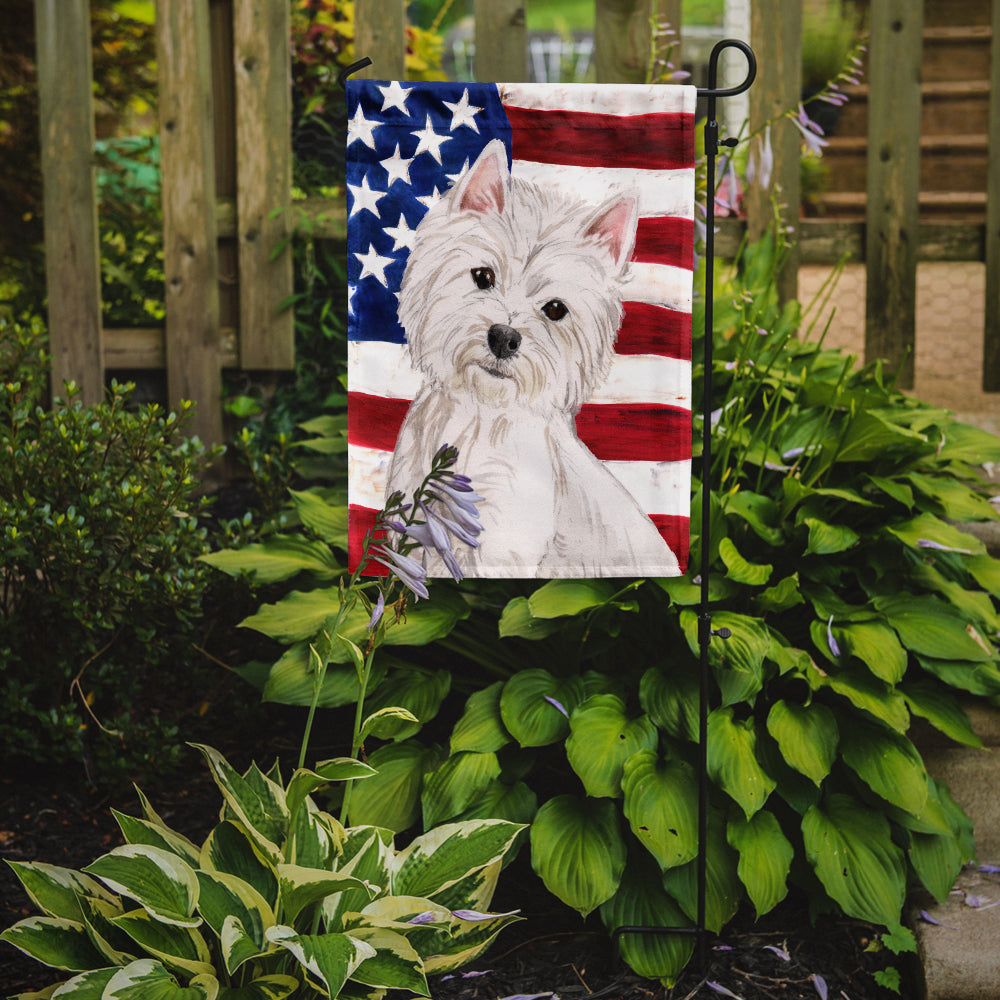 Westie Patriotic Garden Flag Mailbox Decorative Yard Banner Outside Patio Artwork for Flower Beds, Garden Size, Multicolor