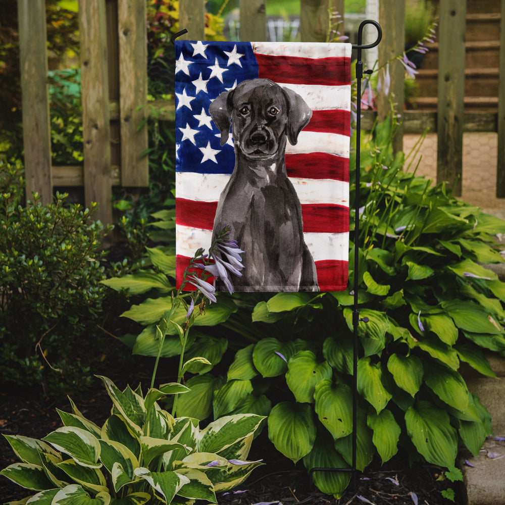 Black Labrador Patriotic Garden Flag Mailbox Decorative Yard Banner Outside Patio Artwork for Flower Beds, Garden Size, Multicolor