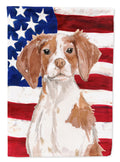 Brittany Spaniel Patriotic Garden Flag Mailbox Decorative Yard Banner Outside Patio Artwork for Flower Beds, Garden Size, Multicolor