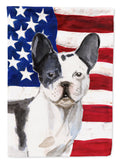 Black White French Bulldog Patriotic Garden Flag Mailbox Decorative Yard Banner Outside Patio Artwork for Flower Beds, Garden Size, Multicolor