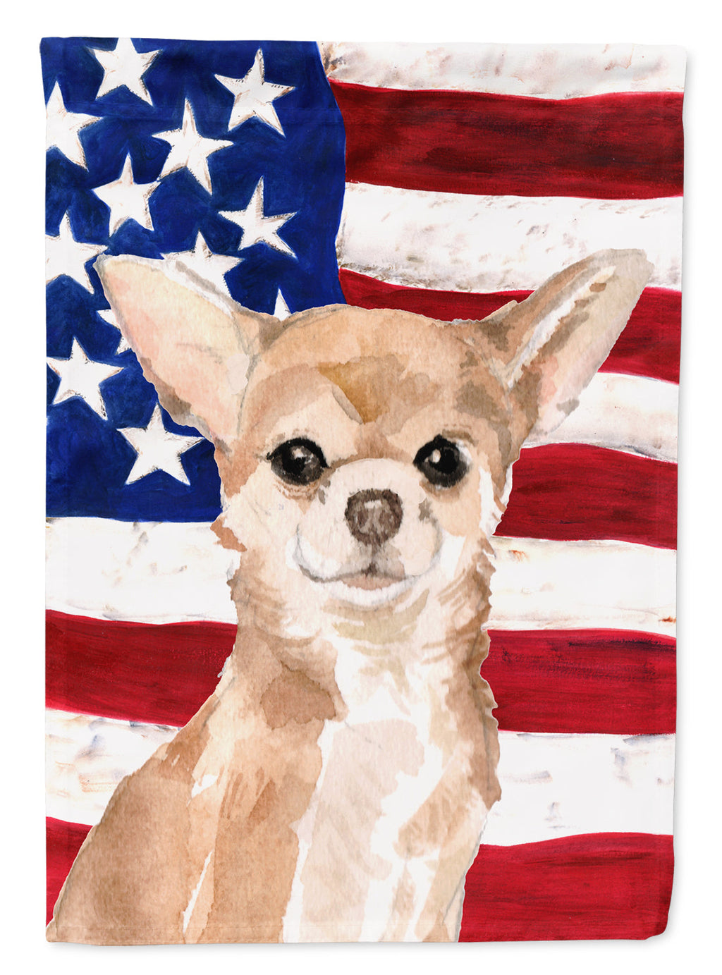 Chihuahua Patriotic Garden Flag Mailbox Decorative Yard Banner Outside Patio Artwork for Flower Beds, Garden Size, Multicolor
