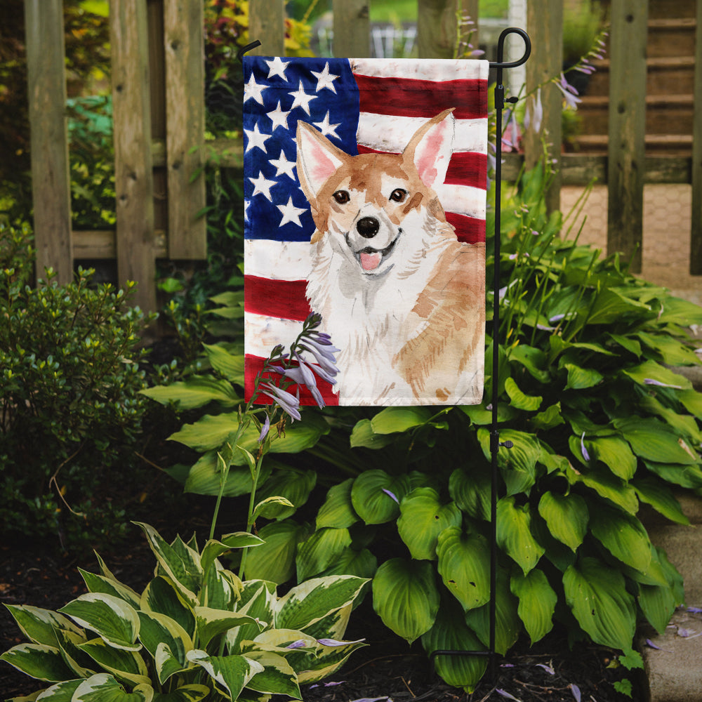 Corgi Patriotic Garden Flag Mailbox Decorative Yard Banner Outside Patio Artwork for Flower Beds, Garden Size, Multicolor