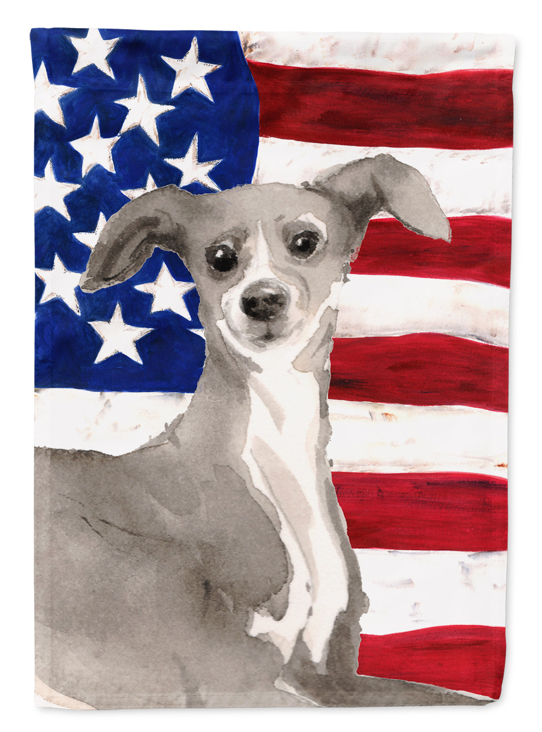 Italian Greyhound Patriotic Garden Flag Mailbox Decorative Yard Banner Outside Patio Artwork for Flower Beds, Garden Size, Multicolor
