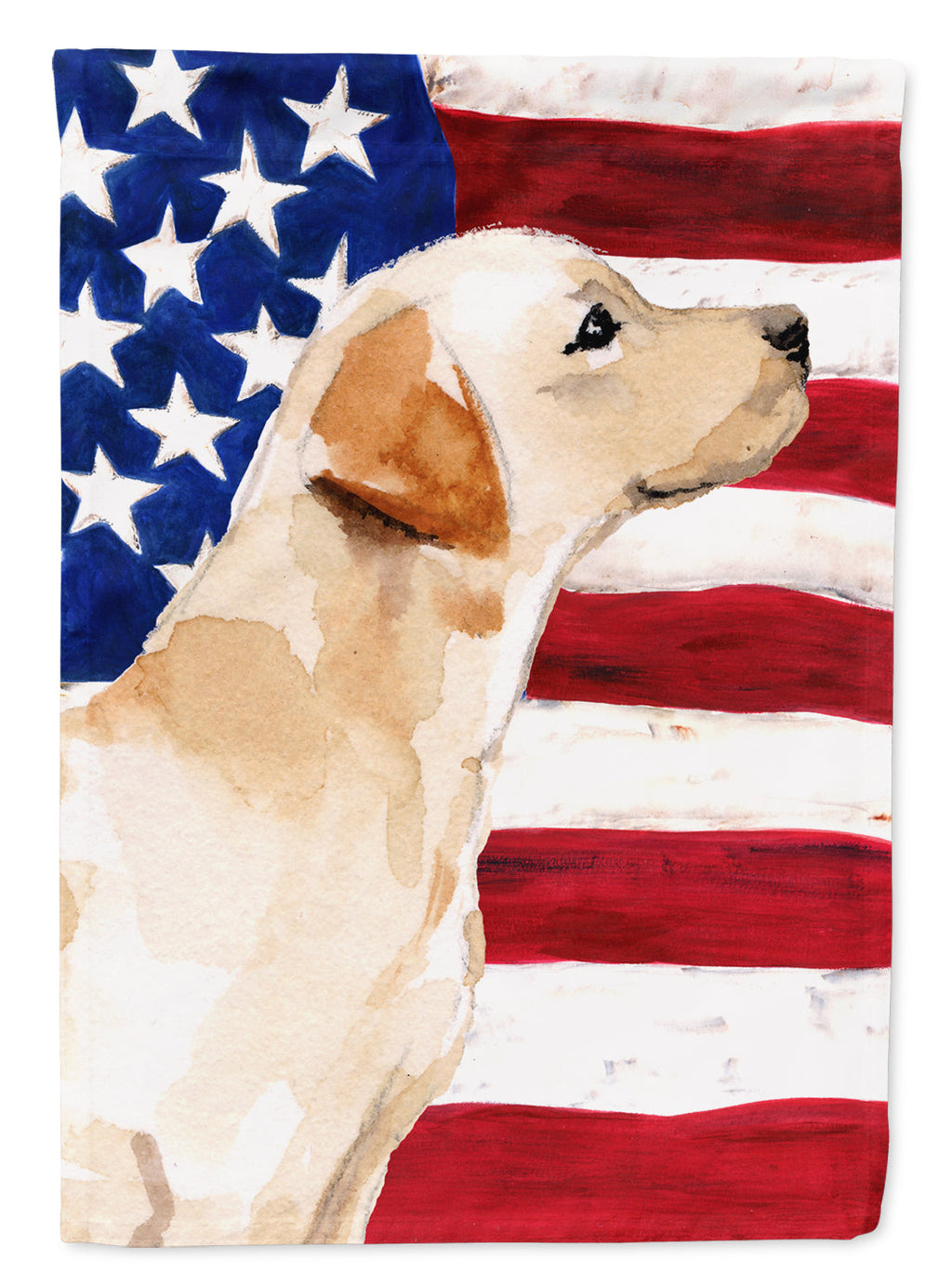 Yellow Labrador #2 Patriotic Garden Flag Mailbox Decorative Yard Banner Outside Patio Artwork for Flower Beds, Garden Size, Multicolor