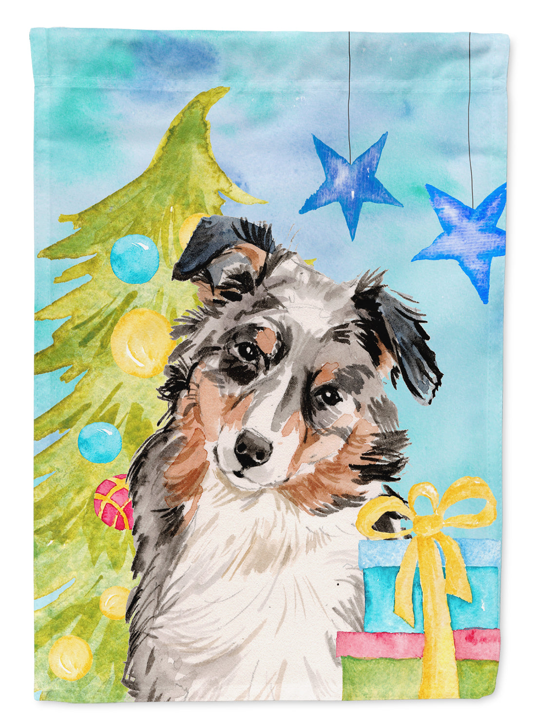 Australian Shepherd Christmas Garden Flag Mailbox Decorative Yard Banner Outside Patio Artwork for Flower Beds, Garden Size, Multicolor