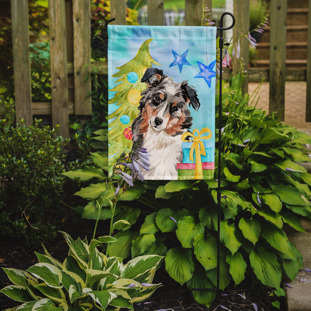 Australian Shepherd Christmas Garden Flag Mailbox Decorative Yard Banner Outside Patio Artwork for Flower Beds, Garden Size, Multicolor