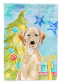 Yellow Labrador Christmas Garden Flag Mailbox Decorative Yard Banner Outside Patio Artwork for Flower Beds, Garden Size, Multicolor