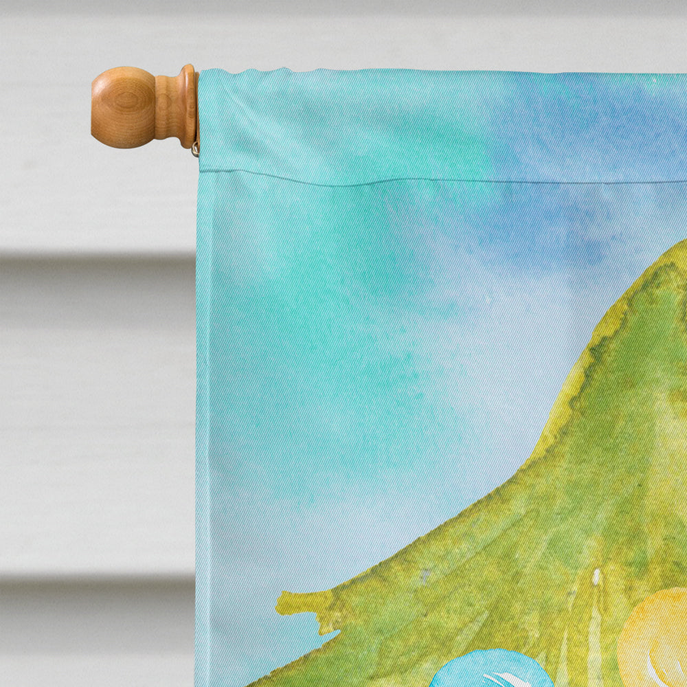 Brown Cockapoo Christmas House Flag 28x40 Porch Sleeve Pole Decorative Outside Yard Banner Artwork Wall Hanging, Polyester