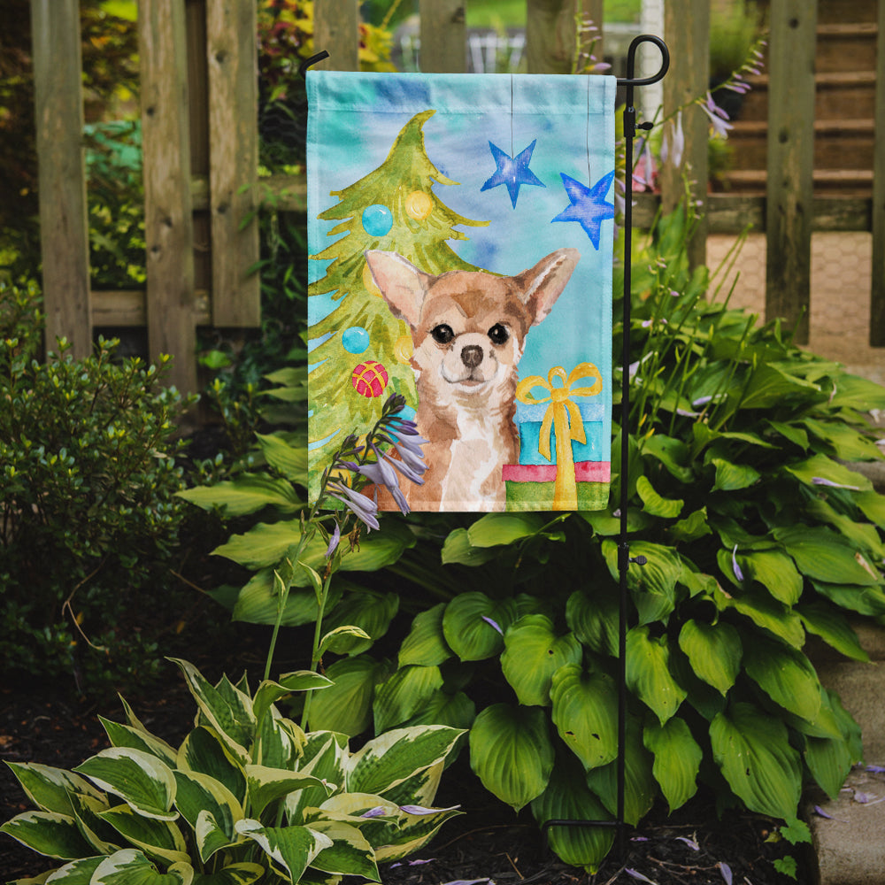 Chihuahua Christmas Garden Flag Mailbox Decorative Yard Banner Outside Patio Artwork for Flower Beds, Garden Size, Multicolor
