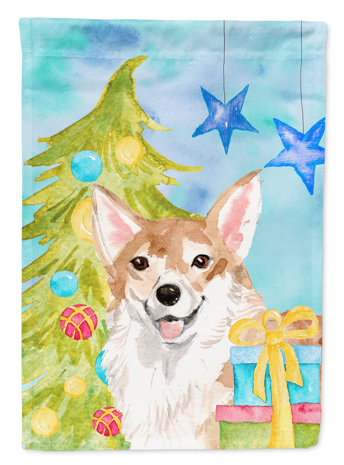 Corgi Christmas Garden Flag Mailbox Decorative Yard Banner Outside Patio Artwork for Flower Beds, Garden Size, Multicolor