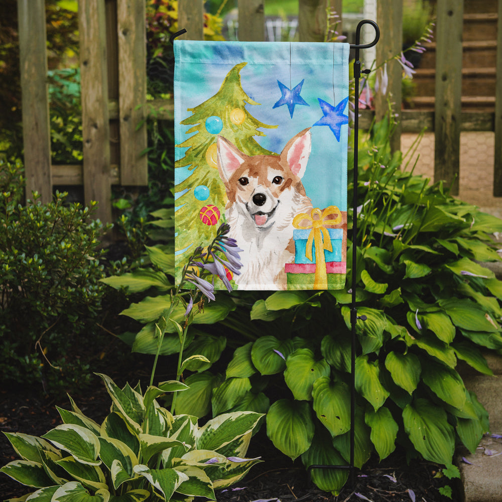 Corgi Christmas Garden Flag Mailbox Decorative Yard Banner Outside Patio Artwork for Flower Beds, Garden Size, Multicolor