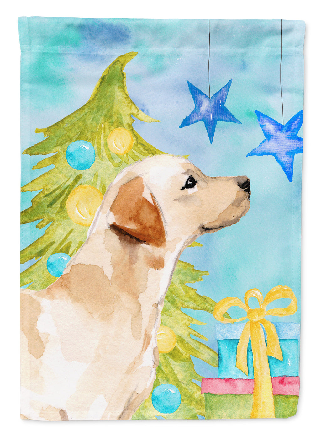 Yellow Labrador #2 Christmas Garden Flag Mailbox Decorative Yard Banner Outside Patio Artwork for Flower Beds, Garden Size, Multicolor