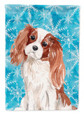 Blenheim Cavalier Spaniel Winter Garden Flag Mailbox Decorative Yard Banner Outside Patio Artwork for Flower Beds, Garden Size, Multicolor