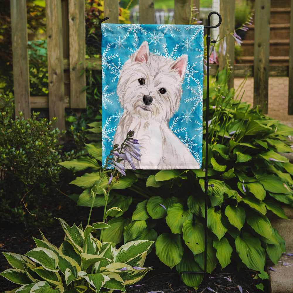 Westie Winter Garden Flag Mailbox Decorative Yard Banner Outside Patio Artwork for Flower Beds, Garden Size, Multicolor
