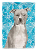Staffordshire Bull Terrier Winter Garden Flag Mailbox Decorative Yard Banner Outside Patio Artwork for Flower Beds, Garden Size, Multicolor