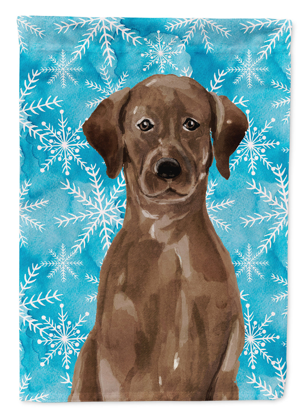 Chocolate Labrador Winter Garden Flag Mailbox Decorative Yard Banner Outside Patio Artwork for Flower Beds, Garden Size, Multicolor