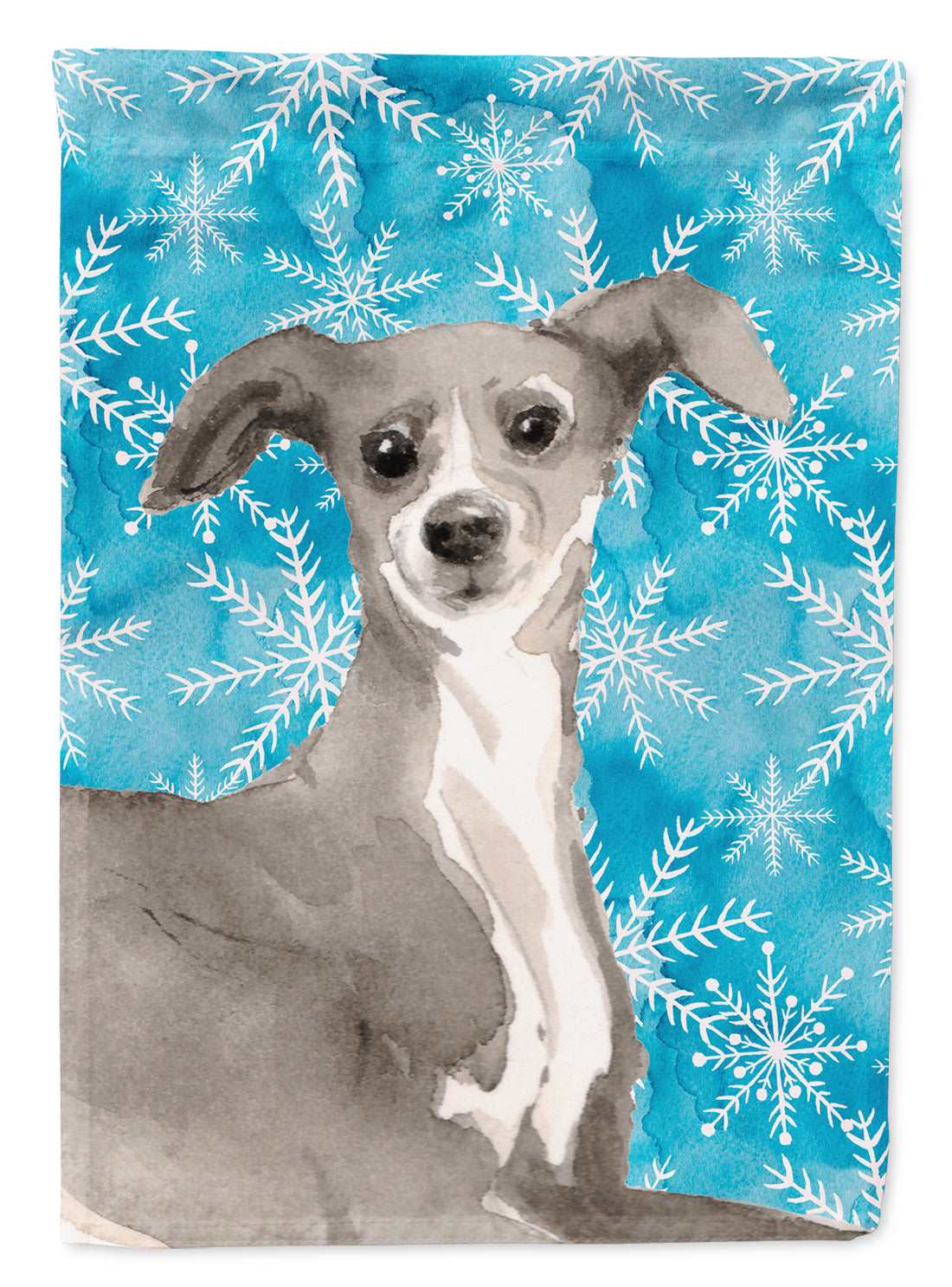 Italian Greyhound Winter Garden Flag Mailbox Decorative Yard Banner Outside Patio Artwork for Flower Beds, Garden Size, Multicolor
