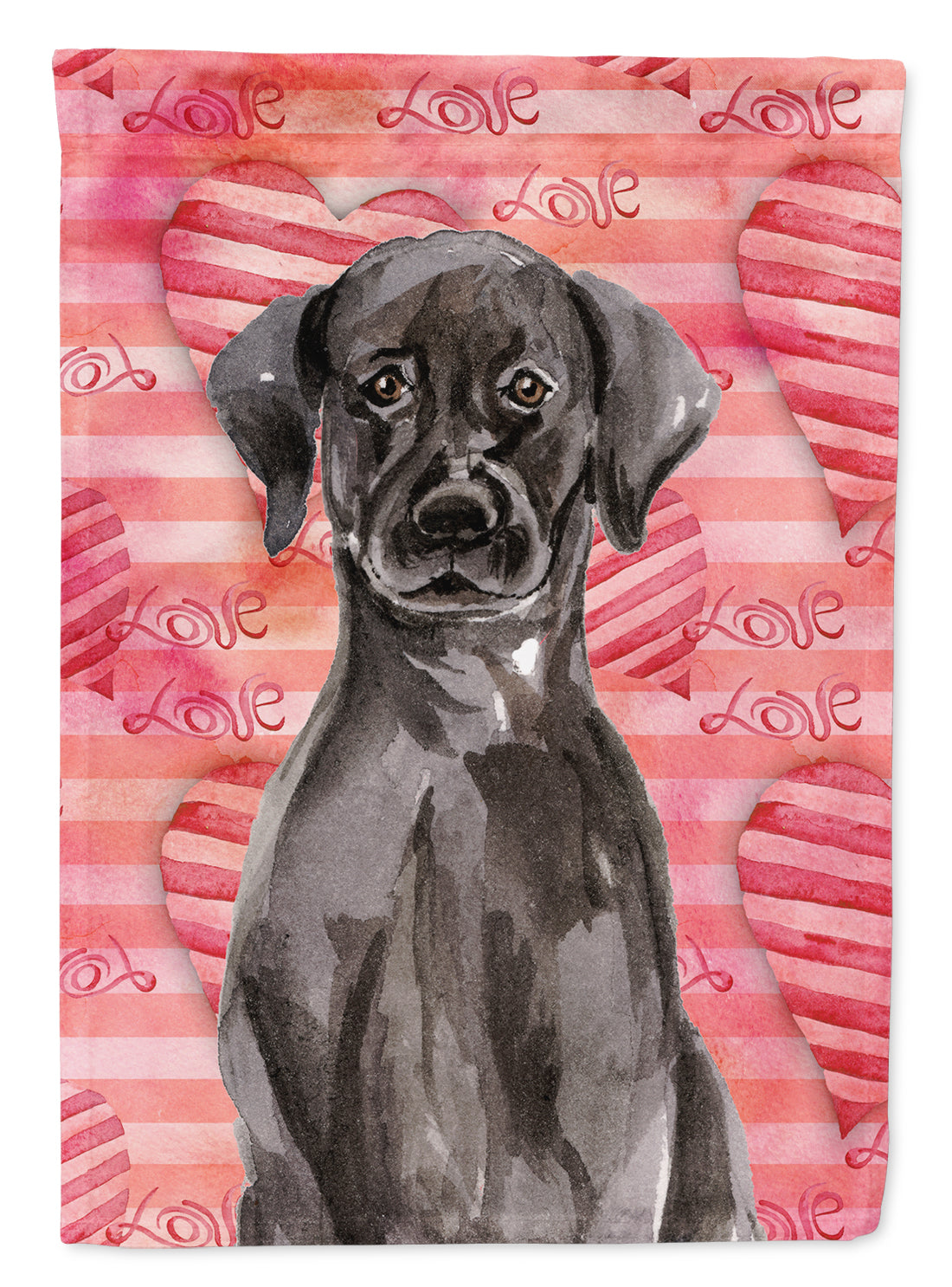 Black Labrador Love Garden Flag Mailbox Decorative Yard Banner Outside Patio Artwork for Flower Beds, Garden Size, Multicolor