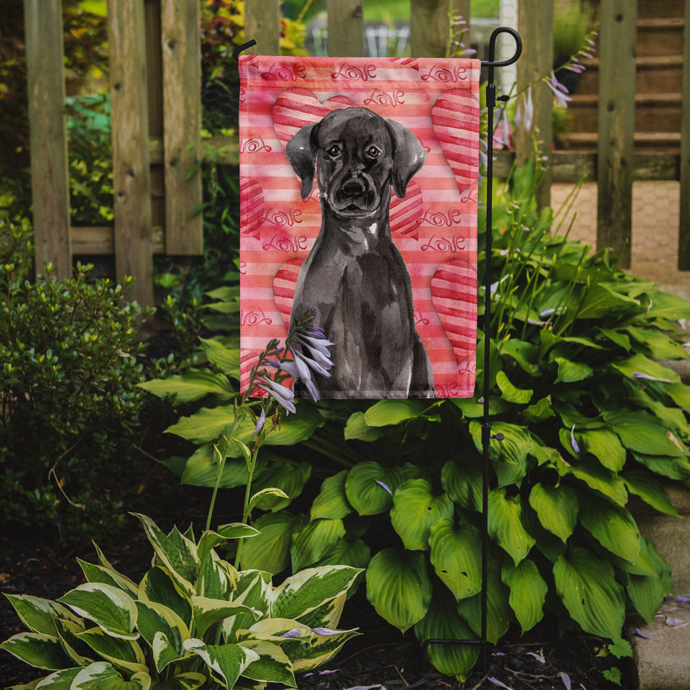 Black Labrador Love Garden Flag Mailbox Decorative Yard Banner Outside Patio Artwork for Flower Beds, Garden Size, Multicolor