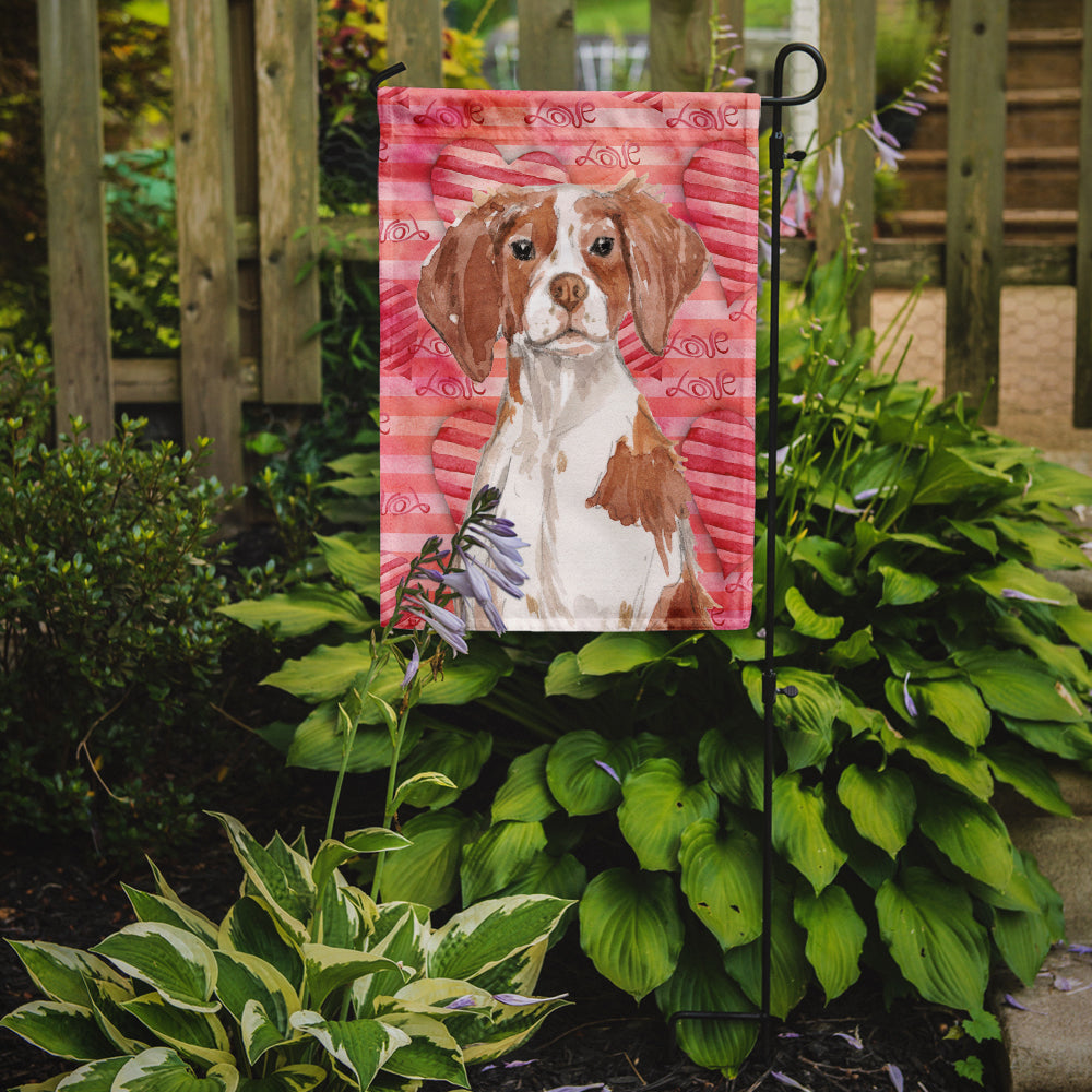 Brittany Spaniel Love Garden Flag Mailbox Decorative Yard Banner Outside Patio Artwork for Flower Beds, Garden Size, Multicolor