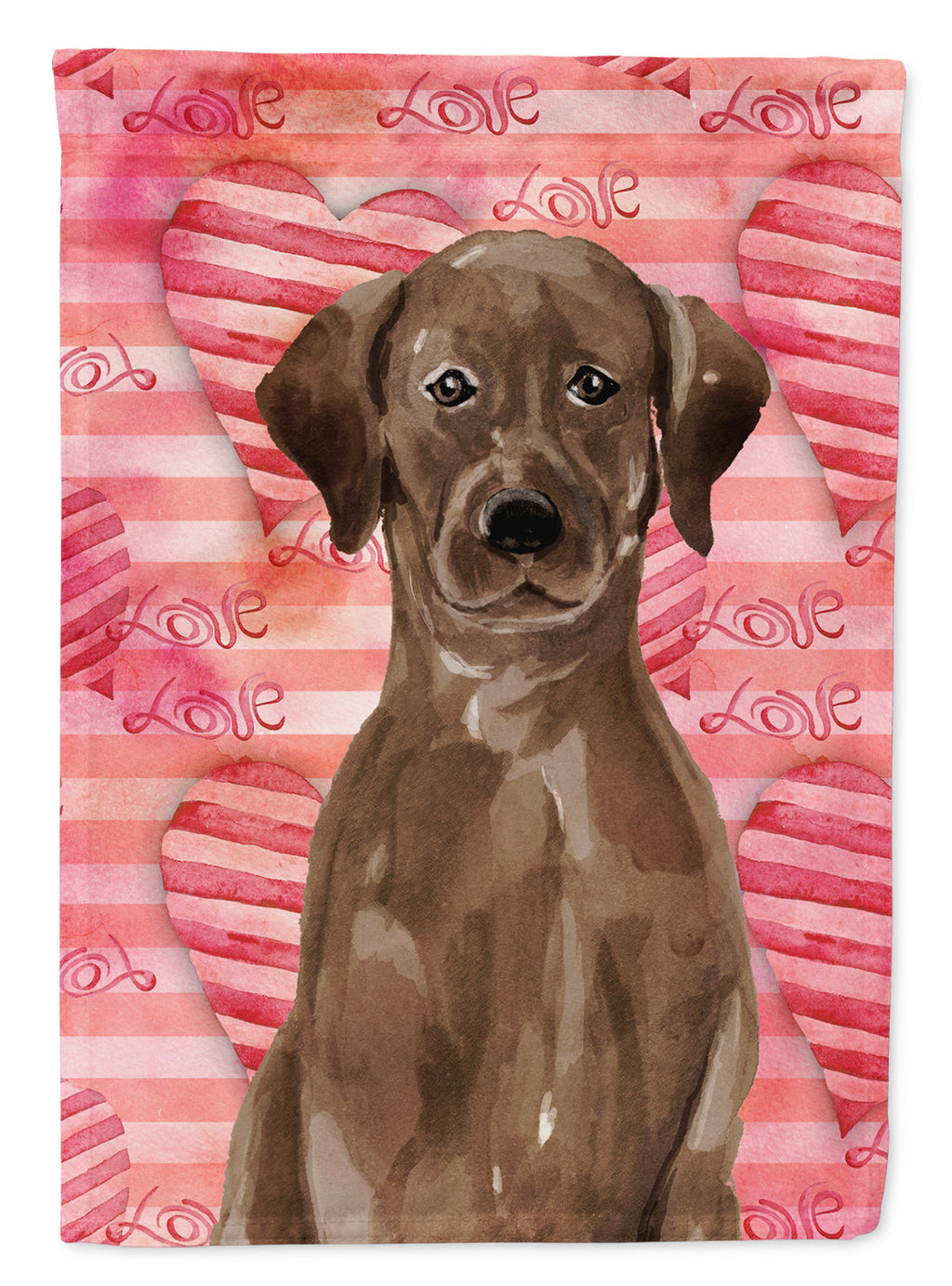 Chocolate Labrador Love Garden Flag Mailbox Decorative Yard Banner Outside Patio Artwork for Flower Beds, Garden Size, Multicolor