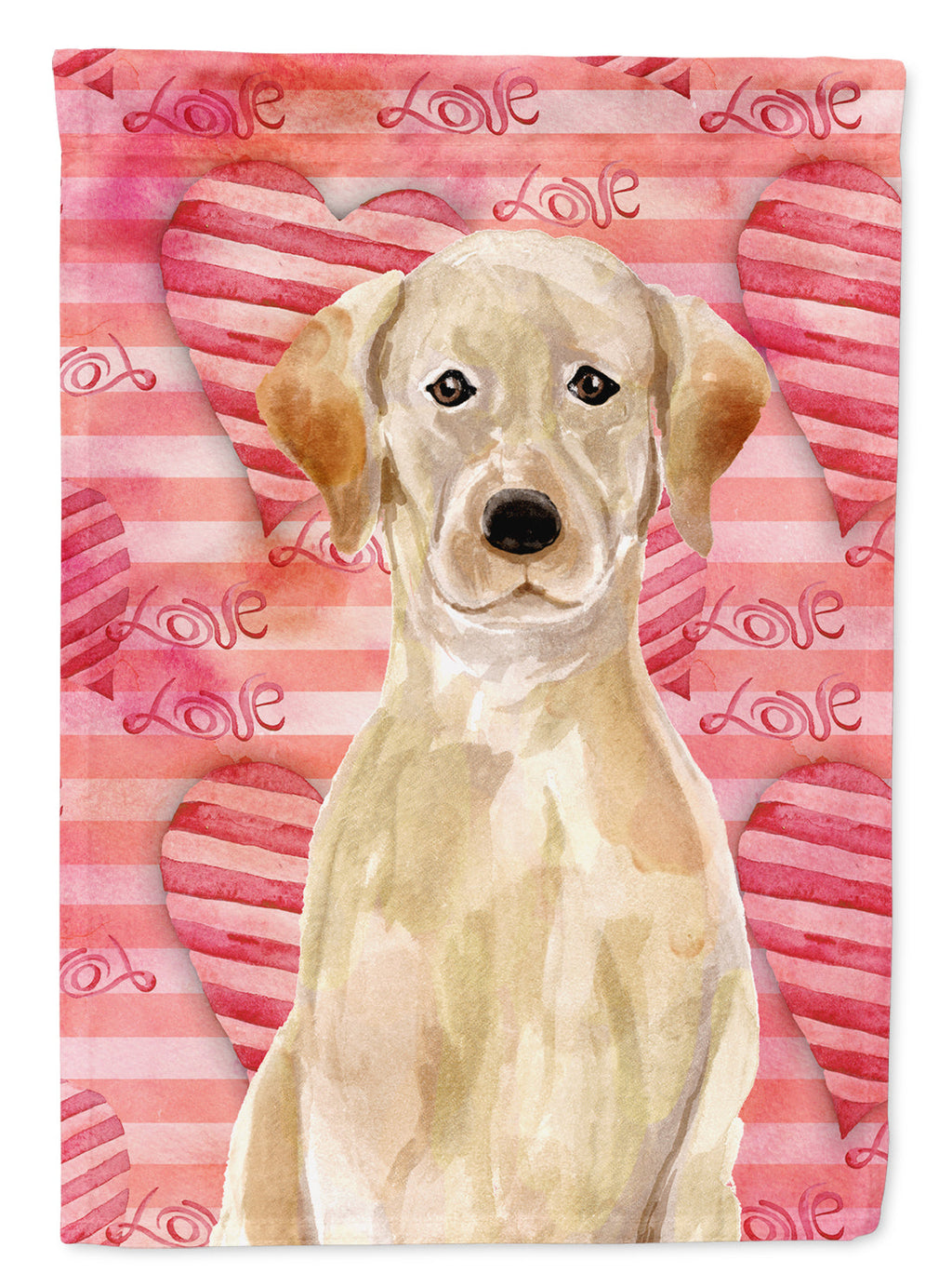 Yellow Labrador Love Garden Flag Mailbox Decorative Yard Banner Outside Patio Artwork for Flower Beds, Garden Size, Multicolor