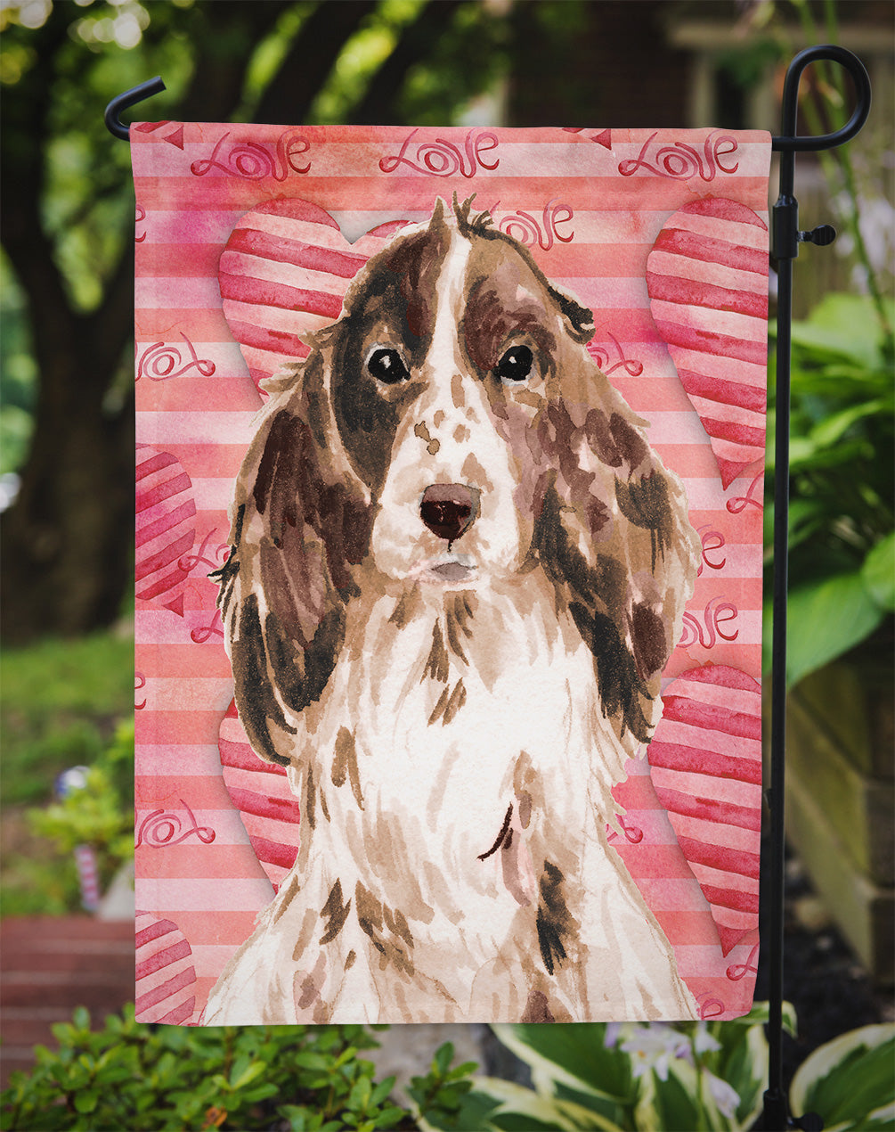 Brown Parti Love Garden Flag Mailbox Decorative Yard Banner Outside Patio Artwork for Flower Beds, Garden Size, Multicolor