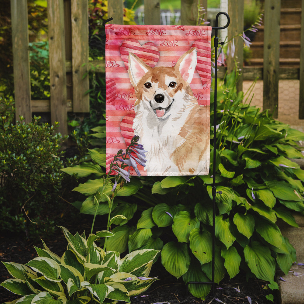 Corgi Love Garden Flag Mailbox Decorative Yard Banner Outside Patio Artwork for Flower Beds, Garden Size, Multicolor
