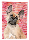 Fawn French Bulldog Love Garden Flag Mailbox Decorative Yard Banner Outside Patio Artwork for Flower Beds, Garden Size, Multicolor