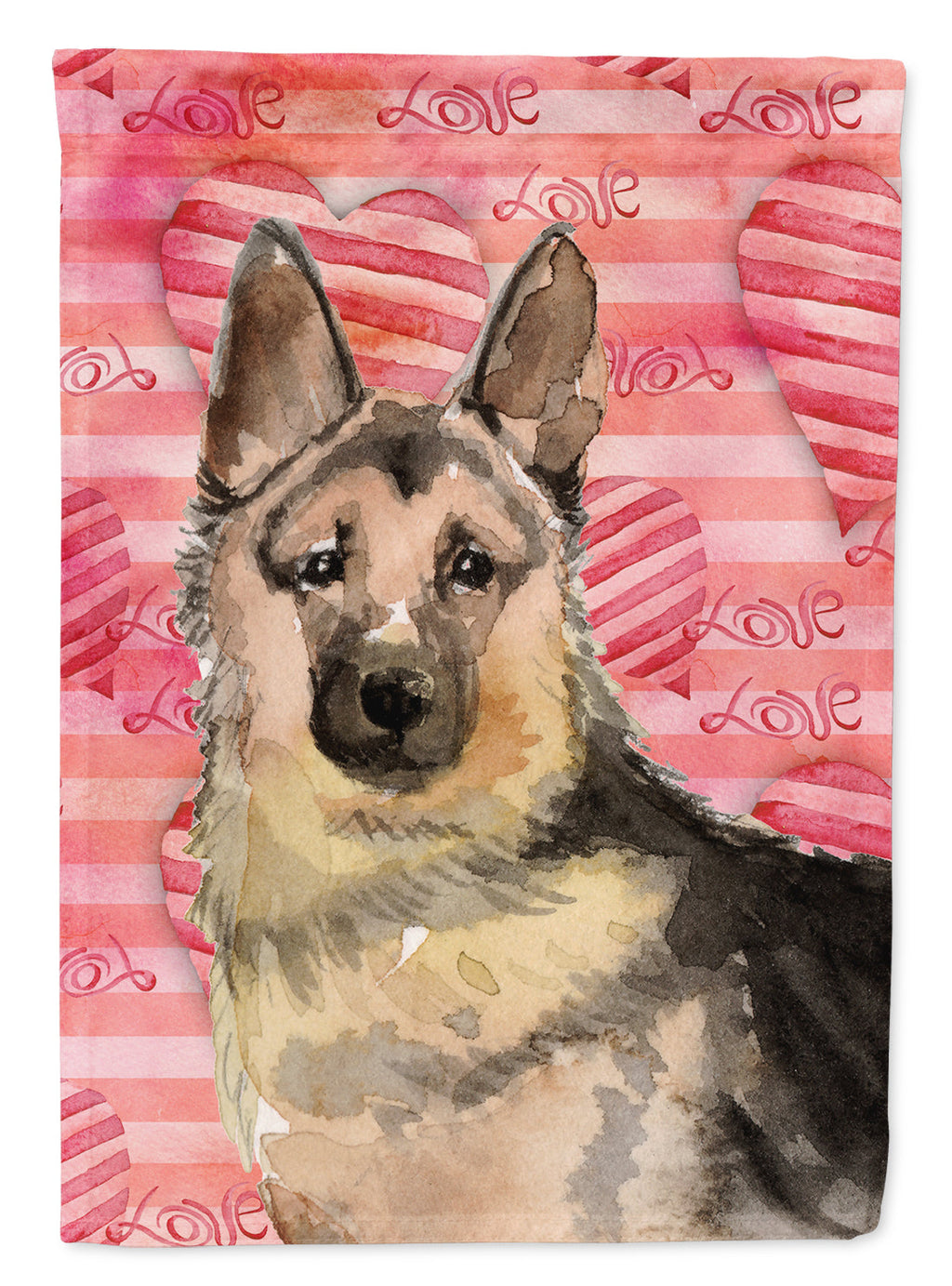 German Shepherd Love Garden Flag Mailbox Decorative Yard Banner Outside Patio Artwork for Flower Beds, Garden Size, Multicolor