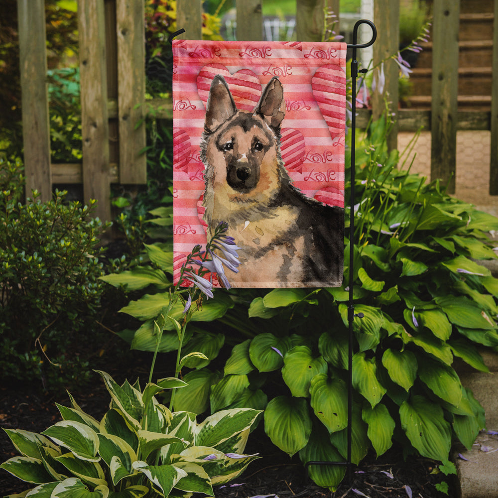 German Shepherd Love Garden Flag Mailbox Decorative Yard Banner Outside Patio Artwork for Flower Beds, Garden Size, Multicolor