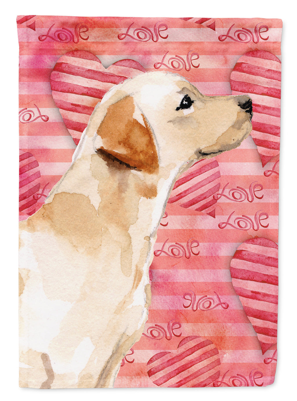 Yellow Labrador #2 Love Garden Flag Mailbox Decorative Yard Banner Outside Patio Artwork for Flower Beds, Garden Size, Multicolor