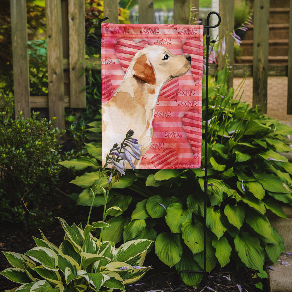 Yellow Labrador #2 Love Garden Flag Mailbox Decorative Yard Banner Outside Patio Artwork for Flower Beds, Garden Size, Multicolor