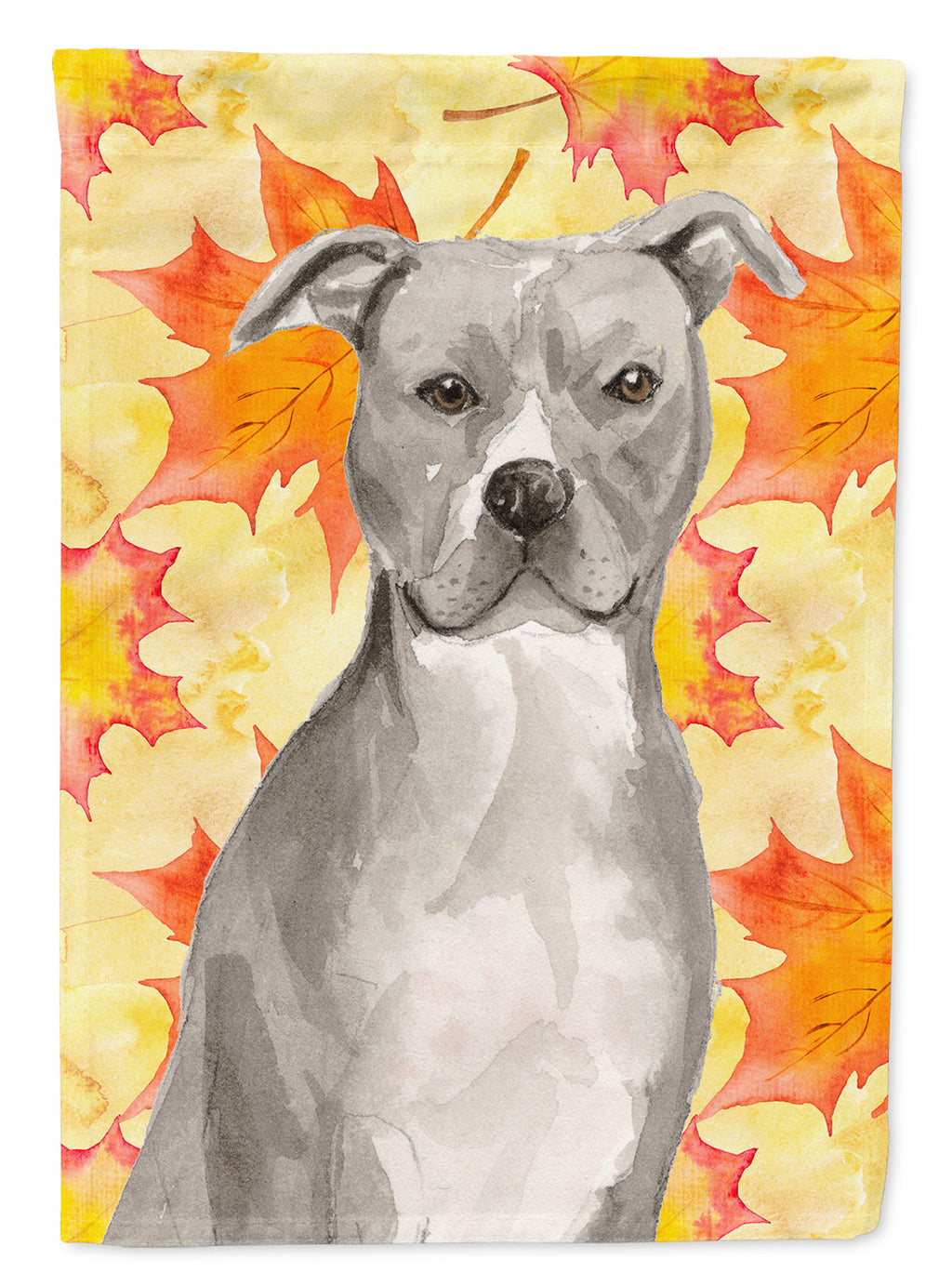 Staffordshire Bull Terrier Fall Garden Flag Mailbox Decorative Yard Banner Outside Patio Artwork for Flower Beds, Garden Size, Multicolor