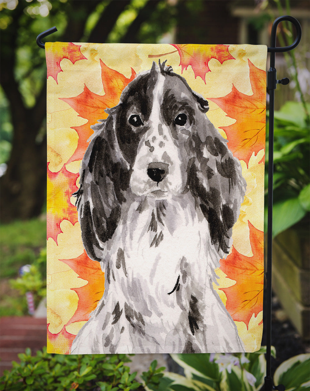 Black Parti Fall Garden Flag Mailbox Decorative Yard Banner Outside Patio Artwork for Flower Beds, Garden Size, Multicolor
