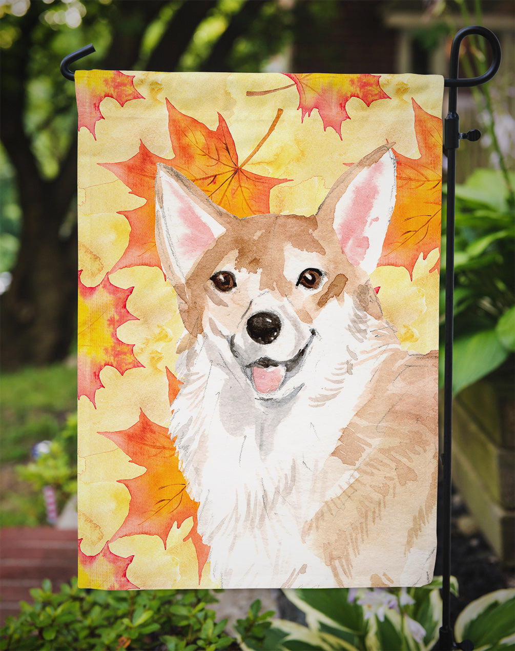 Corgi Fall Garden Flag Mailbox Decorative Yard Banner Outside Patio Artwork for Flower Beds, Garden Size, Multicolor