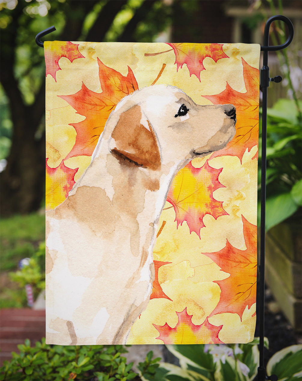 Yellow Labrador #2 Fall Garden Flag Mailbox Decorative Yard Banner Outside Patio Artwork for Flower Beds, Garden Size, Multicolor