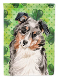 Australian Shepherd St. Patrick's Garden Flag Mailbox Decorative Yard Banner Outside Patio Artwork for Flower Beds, Garden Size, Multicolor