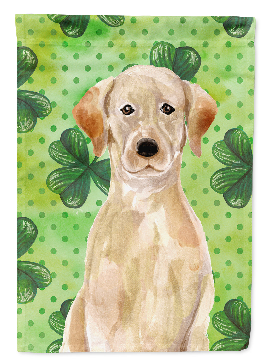 Yellow Labrador St. Patrick's Garden Flag Mailbox Decorative Yard Banner Outside Patio Artwork for Flower Beds, Garden Size, Multicolor