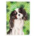 Tricolor Cavalier Spaniel St. Patrick's House Flag 28x40 Porch Sleeve Pole Decorative Outside Yard Banner Artwork Wall Hanging, Polyester