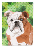 English Bulldog St. Patrick's Garden Flag Mailbox Decorative Yard Banner Outside Patio Artwork for Flower Beds, Garden Size, Multicolor