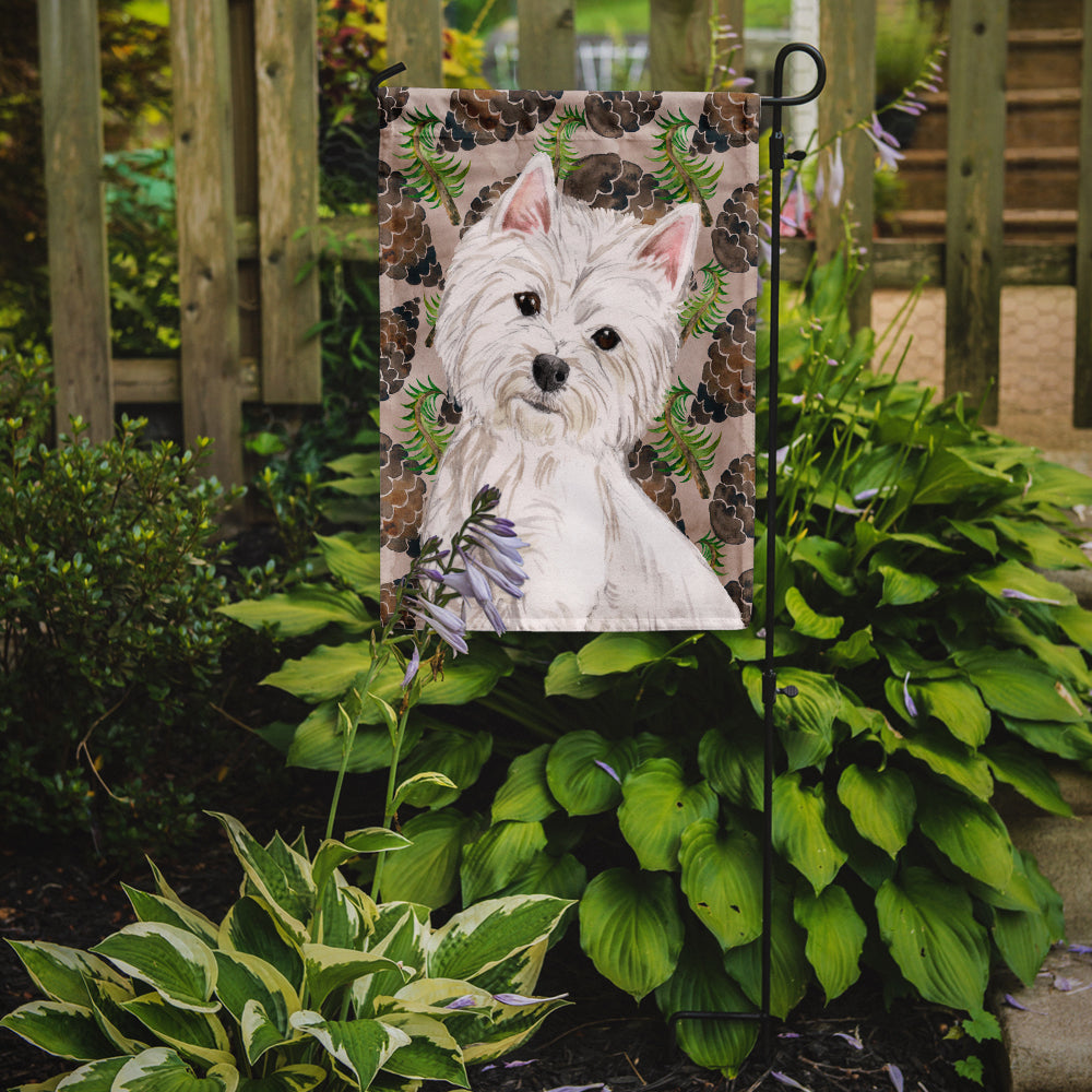Westie Pine Cones Garden Flag Mailbox Decorative Yard Banner Outside Patio Artwork for Flower Beds, Garden Size, Multicolor