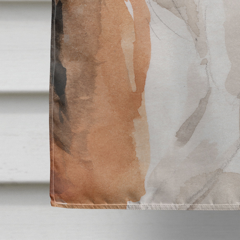 Beagle Pine Cones House Flag 28x40 Porch Sleeve Pole Decorative Outside Yard Banner Artwork Wall Hanging, Polyester