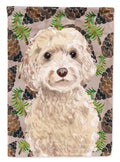 Champagne Cockapoo Pine Cones Garden Flag Mailbox Decorative Yard Banner Outside Patio Artwork for Flower Beds, Garden Size, Multicolor
