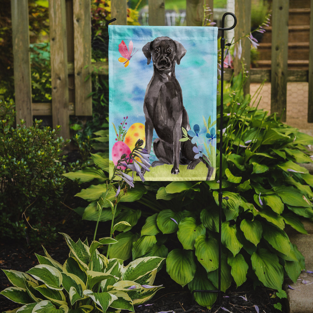 Black Labrador Easter Garden Flag Mailbox Decorative Yard Banner Outside Patio Artwork for Flower Beds, Garden Size, Multicolor