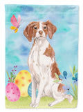 Brittany Spaniel Easter Garden Flag Mailbox Decorative Yard Banner Outside Patio Artwork for Flower Beds, Garden Size, Multicolor