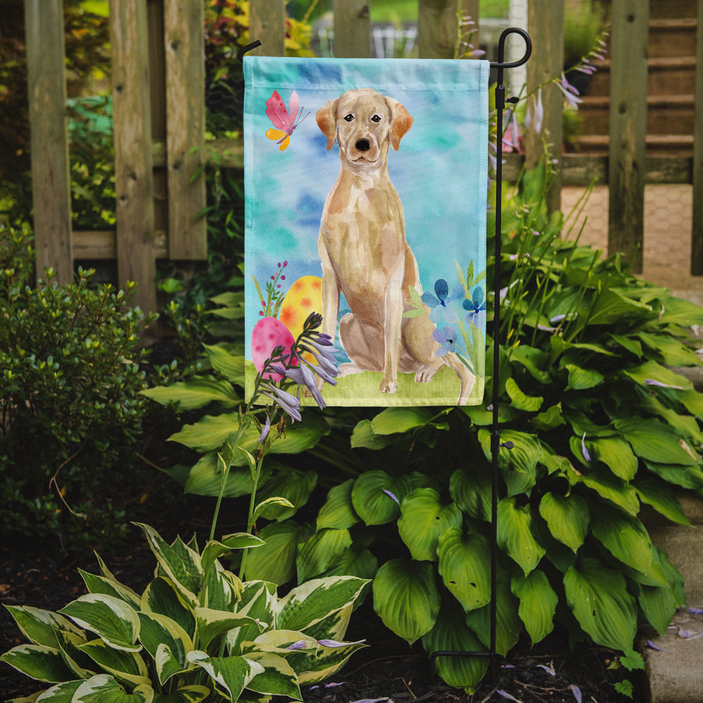 Yellow Labrador Easter Garden Flag Mailbox Decorative Yard Banner Outside Patio Artwork for Flower Beds, Garden Size, Multicolor